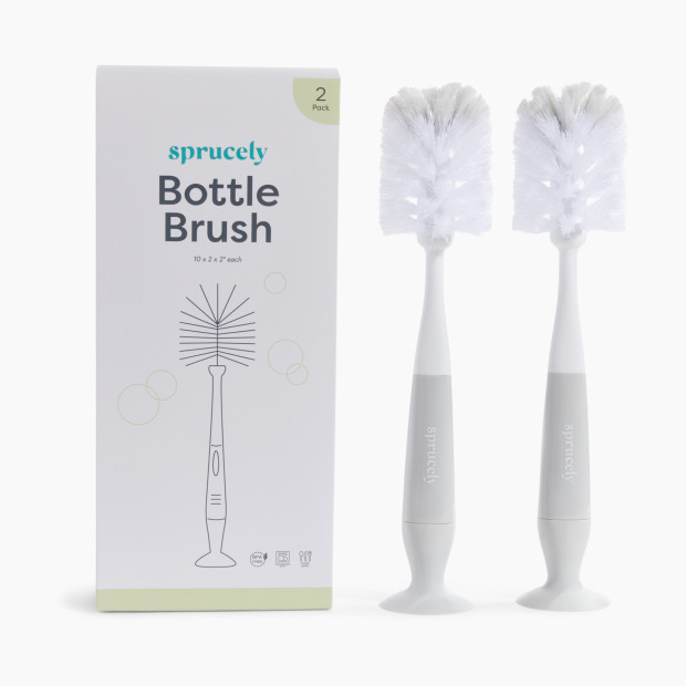 Sprucely Bottle Brush (2 Pack) - White/Grey.