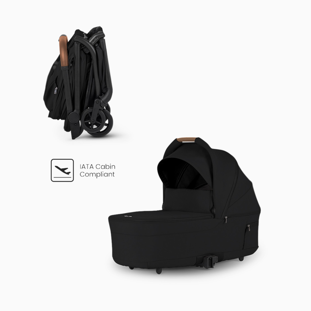 Silver Cross Nia Compact Bassinet - Onyx.