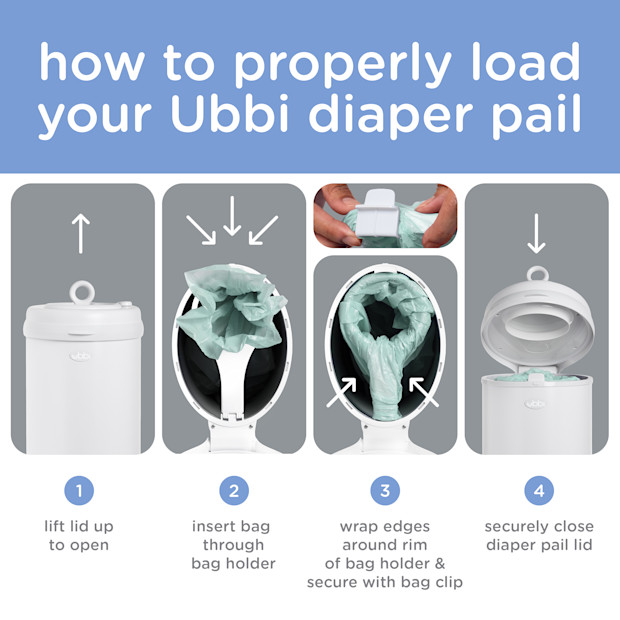 Ubbi Diaper Pail Bags.