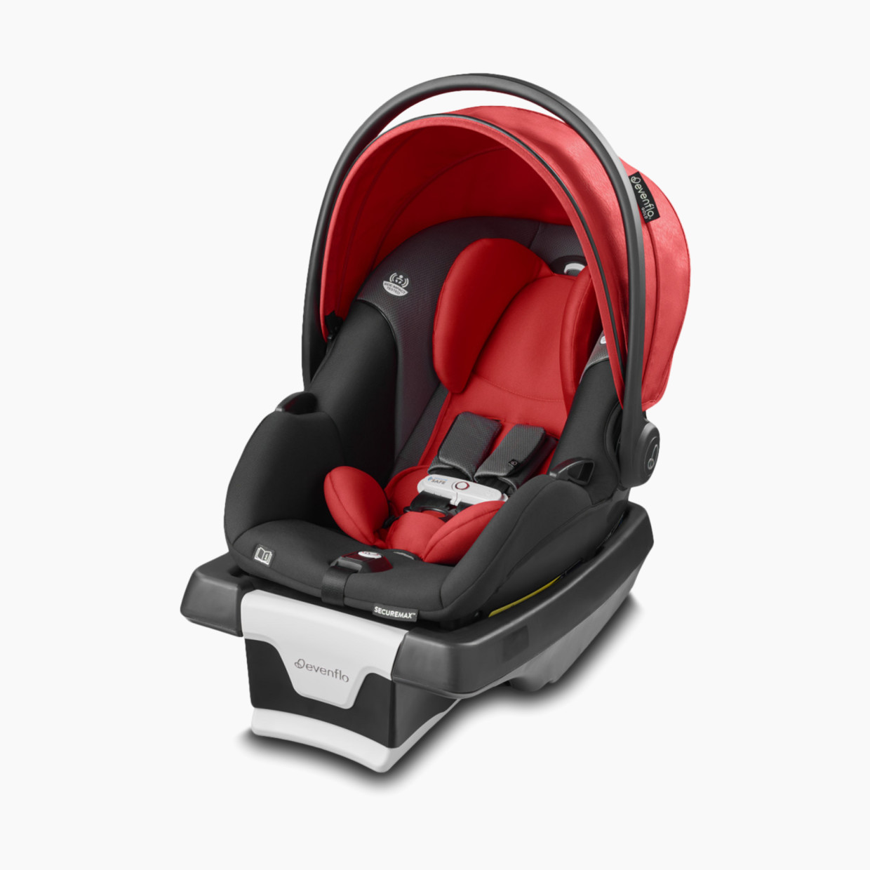 Evenflo Gold SecureMax Smart Infant Car Seat - Garnet Red.
