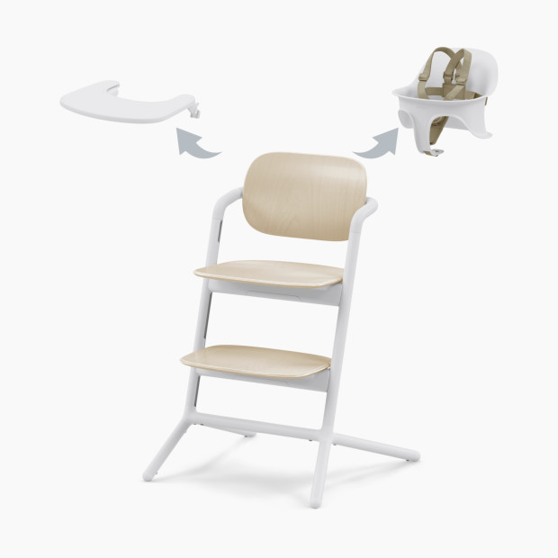 Cybex LEMO 2 High Chair 3-in-1 Set - Sand White.