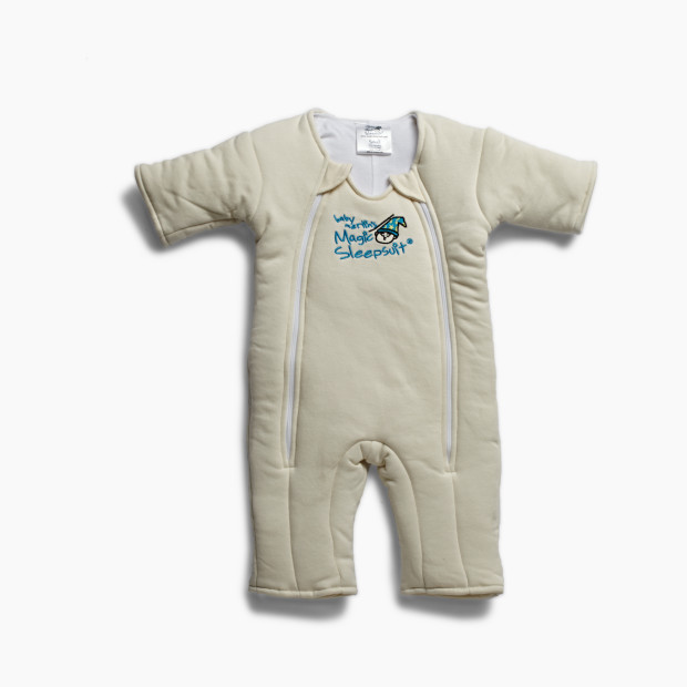 Baby Merlin's Magic Sleepsuit Cotton Swaddle Transition Product - Cream, 3-6 Months.