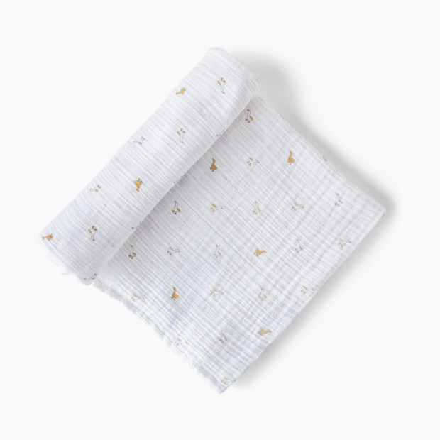 Pehr Organic Cotton Muslin Swaddle - Hatchling Duck.