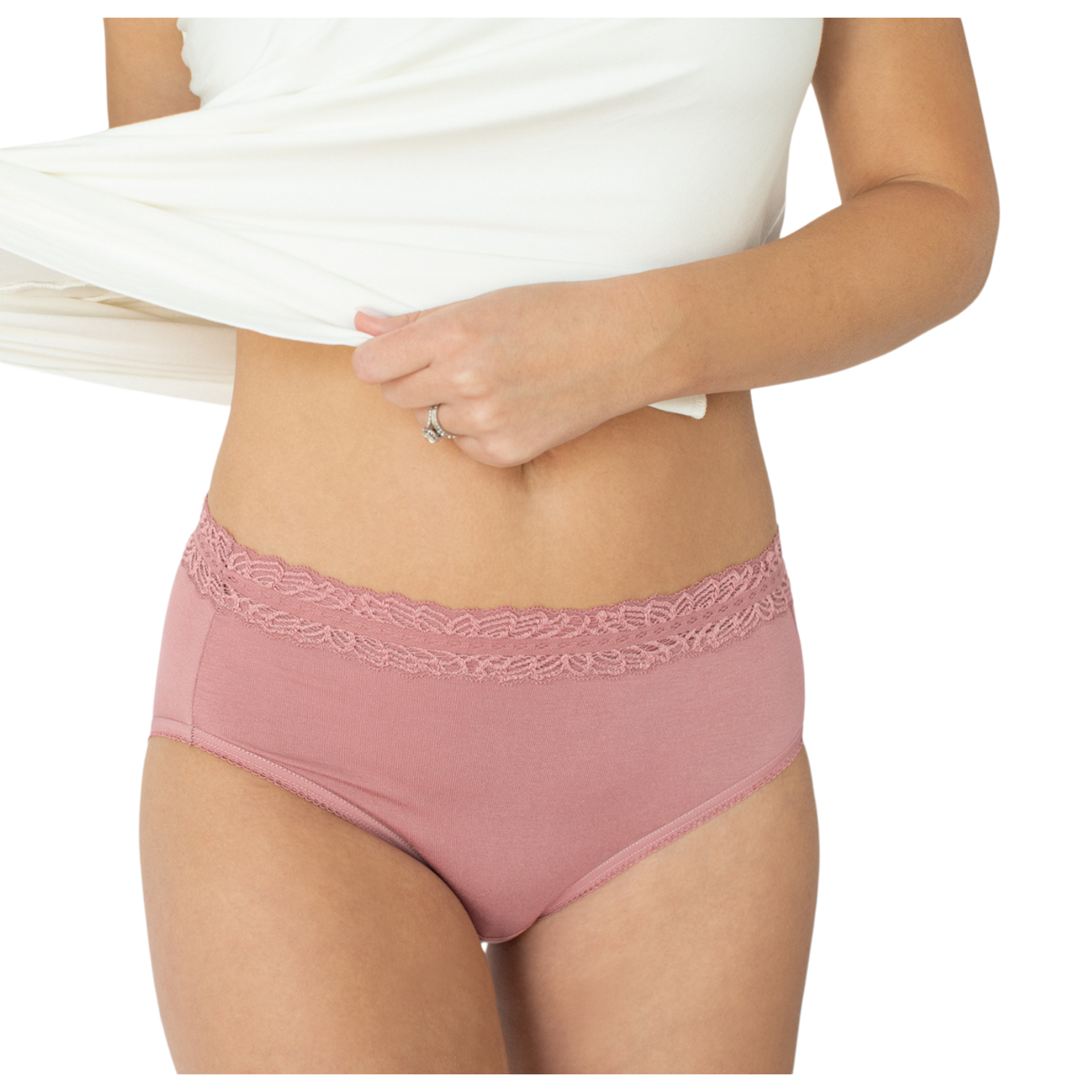 Kindred Bravely High Waist Postpartum Underwear & C-Section Recovery Maternity Panties (5 Pack) - Dusty Hues, 1X.