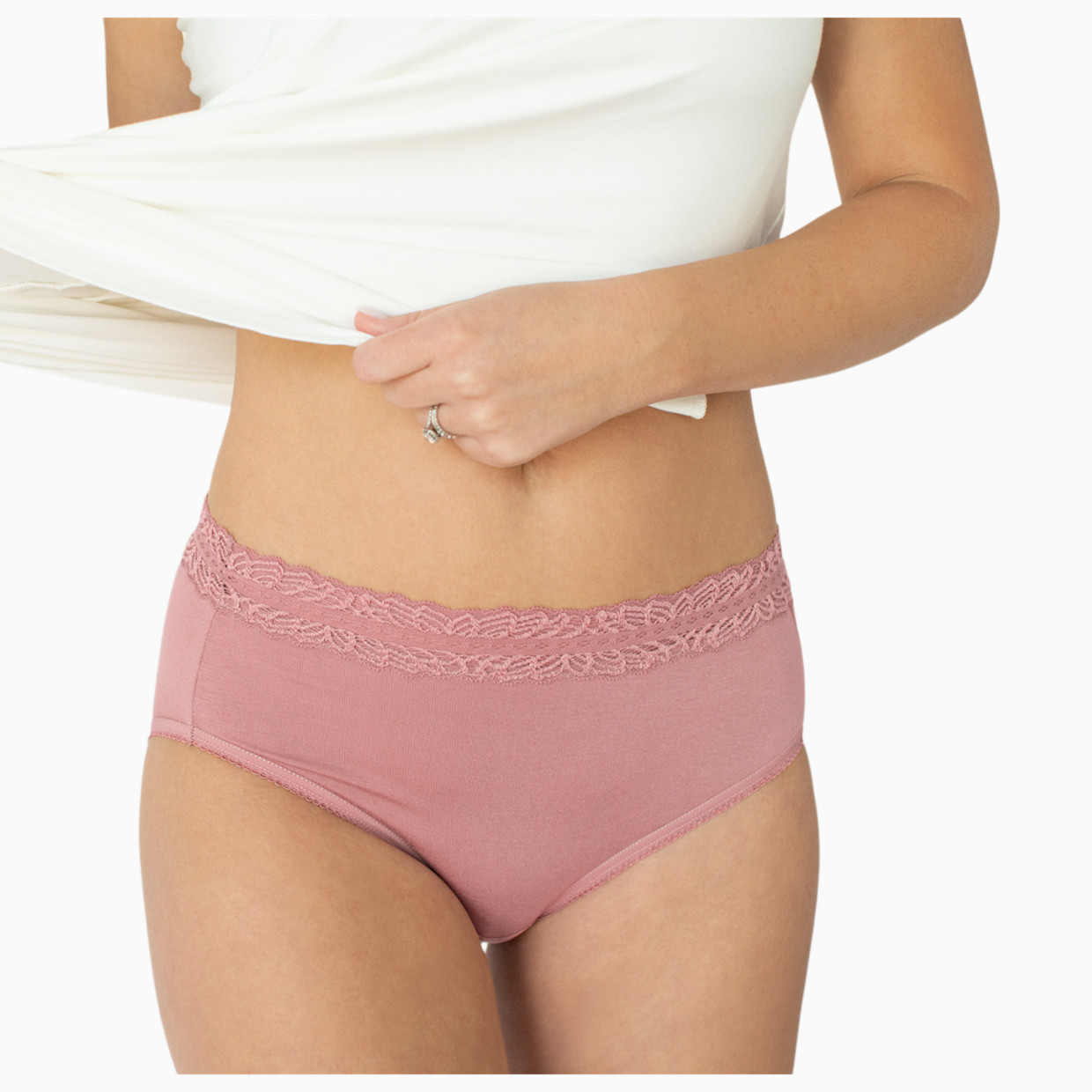 Kindred Bravely High Waist Postpartum Underwear & C-Section Recovery Maternity Panties (5 Pack) - Dusty Hues, Medium.