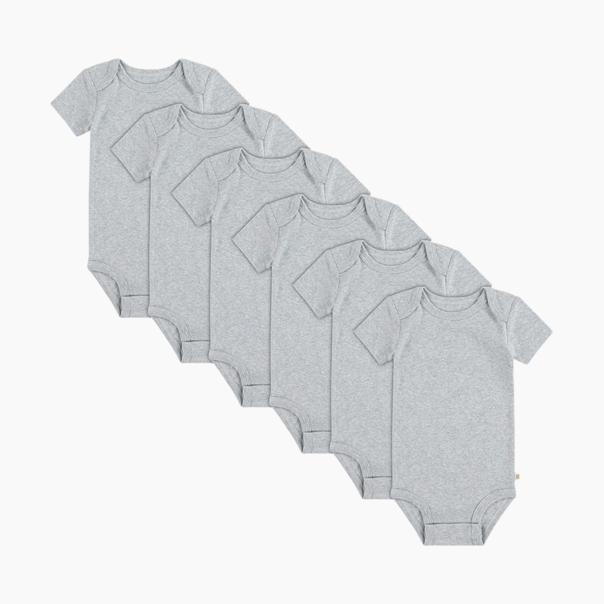 Huggies Basic Bodysuit (6 Pack) - Light Grey Heather, 3-6 M.