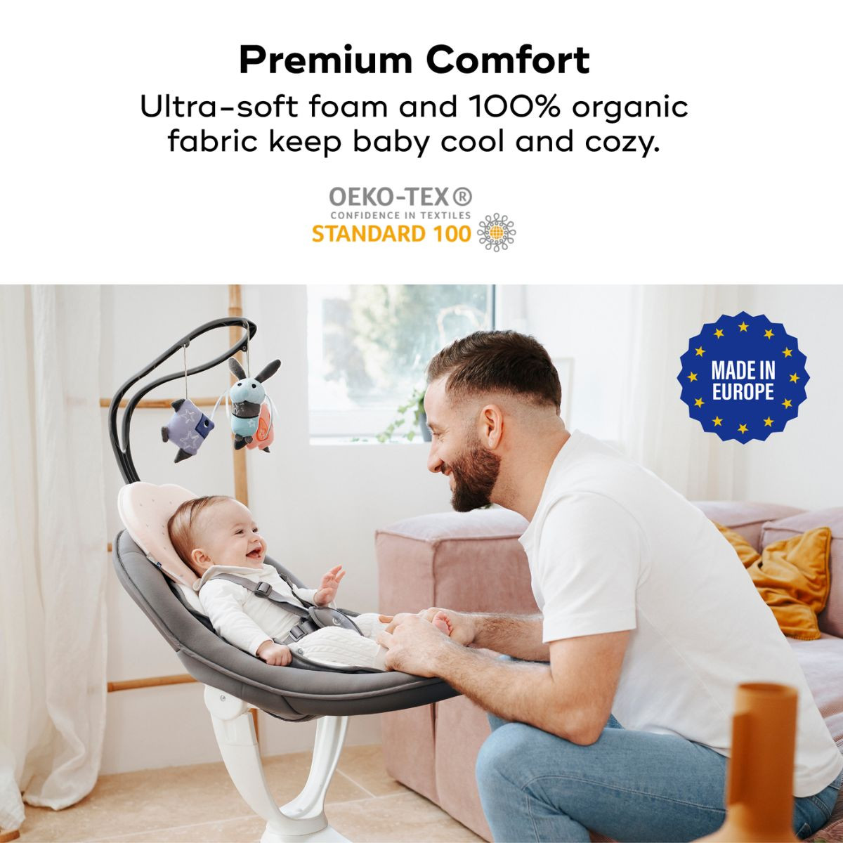 Babymoov Lovenest Organic Infant Headrest - Pinkie.