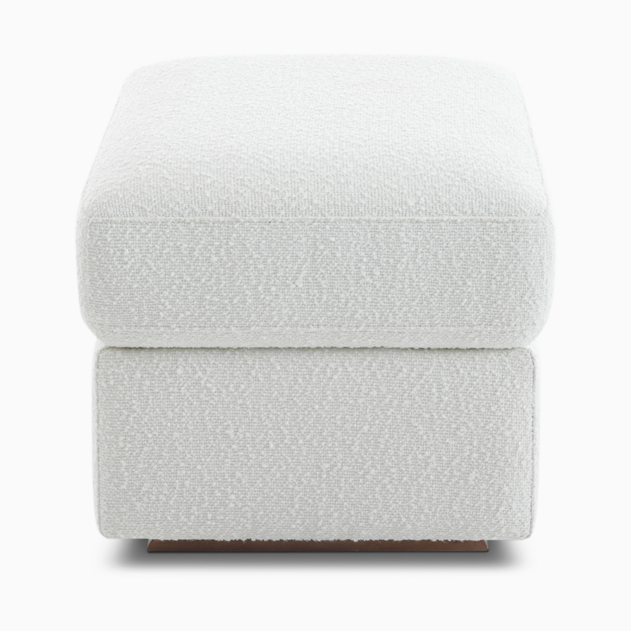 Nurture& The Gliding Ottoman - Boucle White.