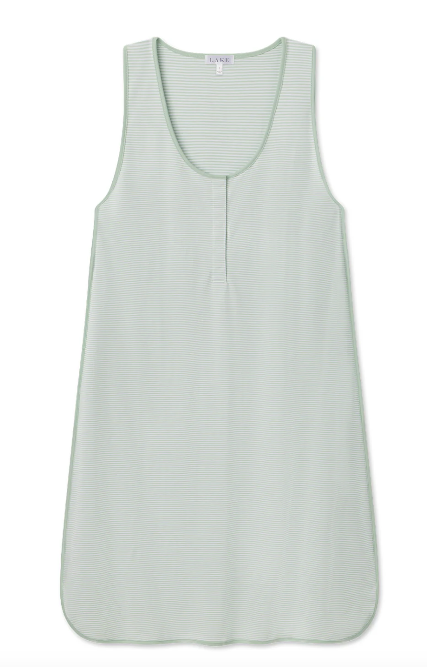 Lake Green Maternity Tank Gown.