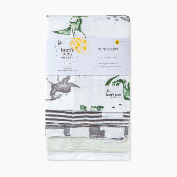 Burt's Bees Baby Organic Burp Cloth (5 Pack) - Happy Herbivores.