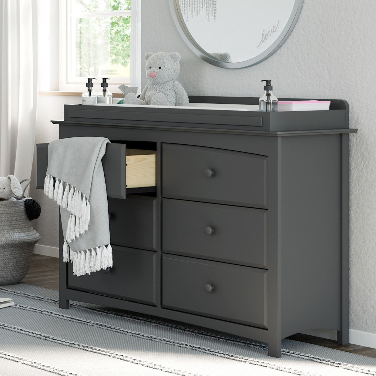 Storkcraft Universal Changer Topper - Gray.