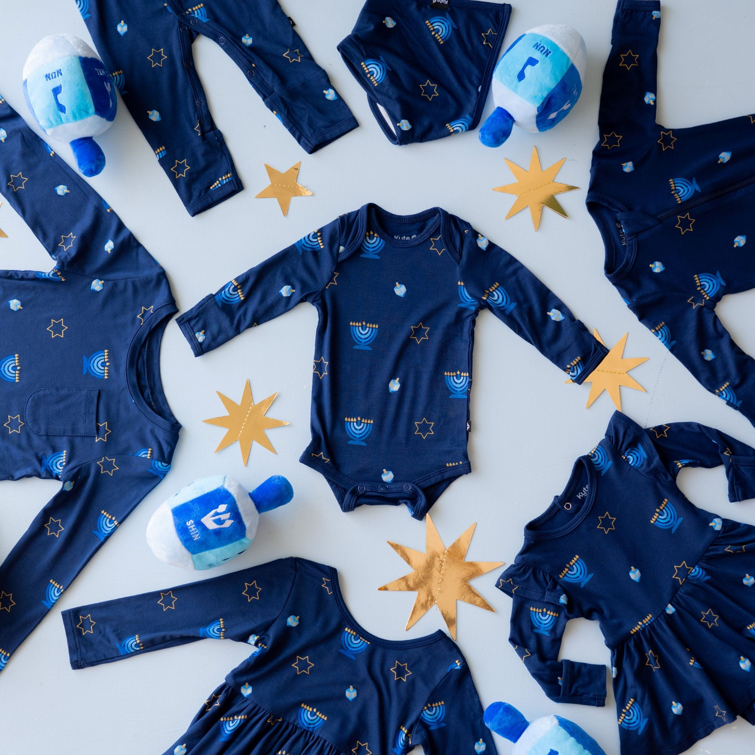 Kyte Baby Baby Hanukkah Family Matching Family Pajamas Hanukkah