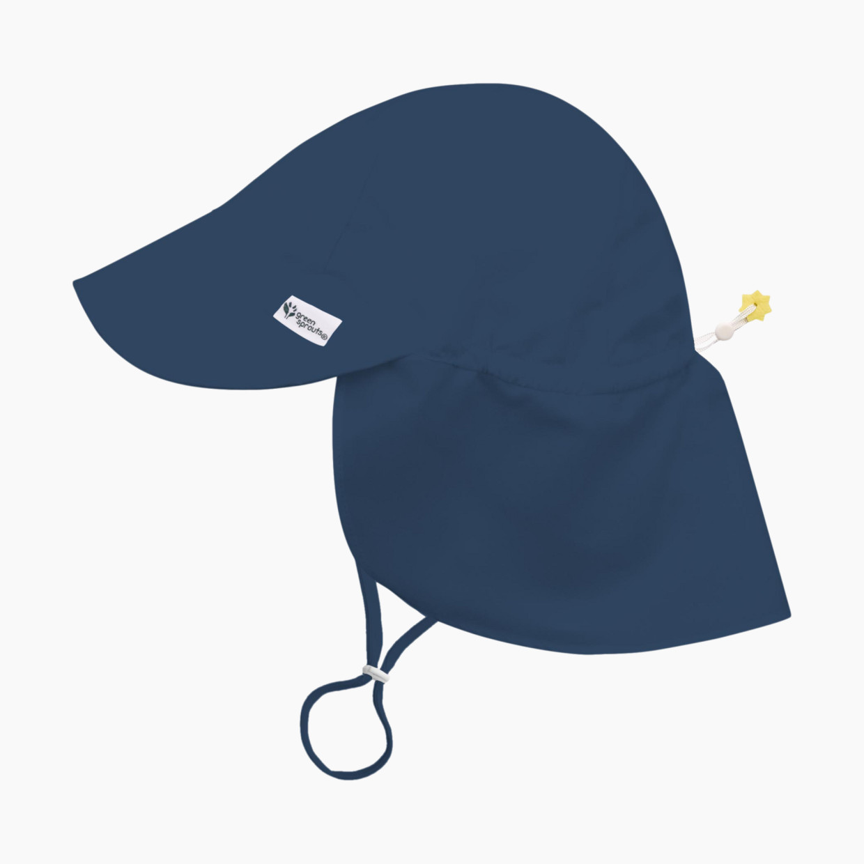 GREEN SPROUTS UPF50 Eco Flap Hat - Navy, 0-6 Months.