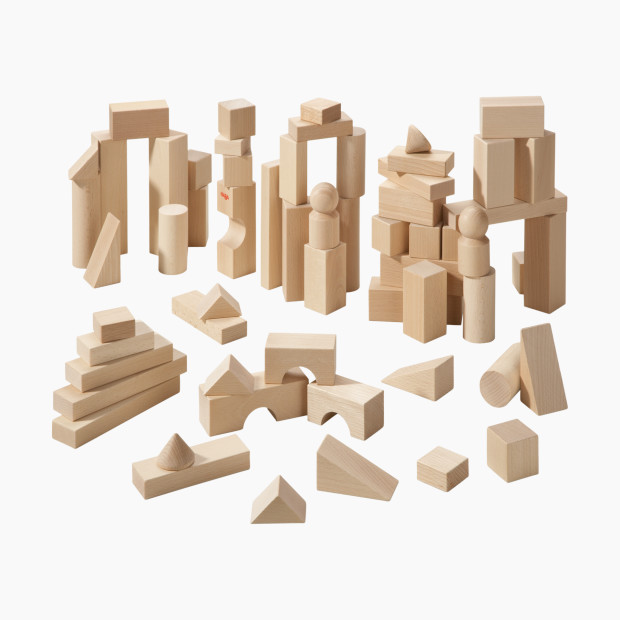 HABA 60 Piece Wooden Blocks L Starter Set.