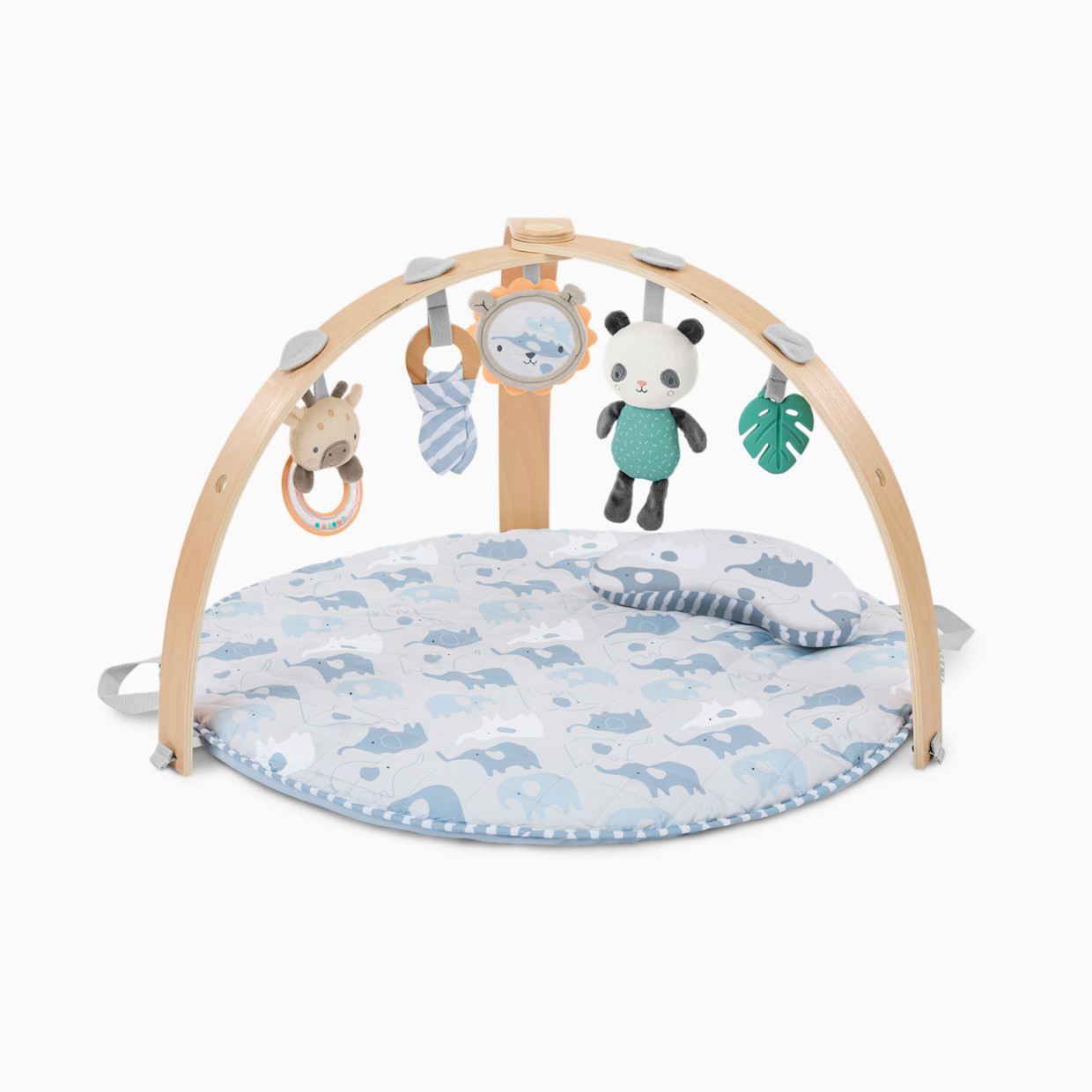 Ingenuity Cozy Spot Reversible Duvet Activity Gym - Elephant March.