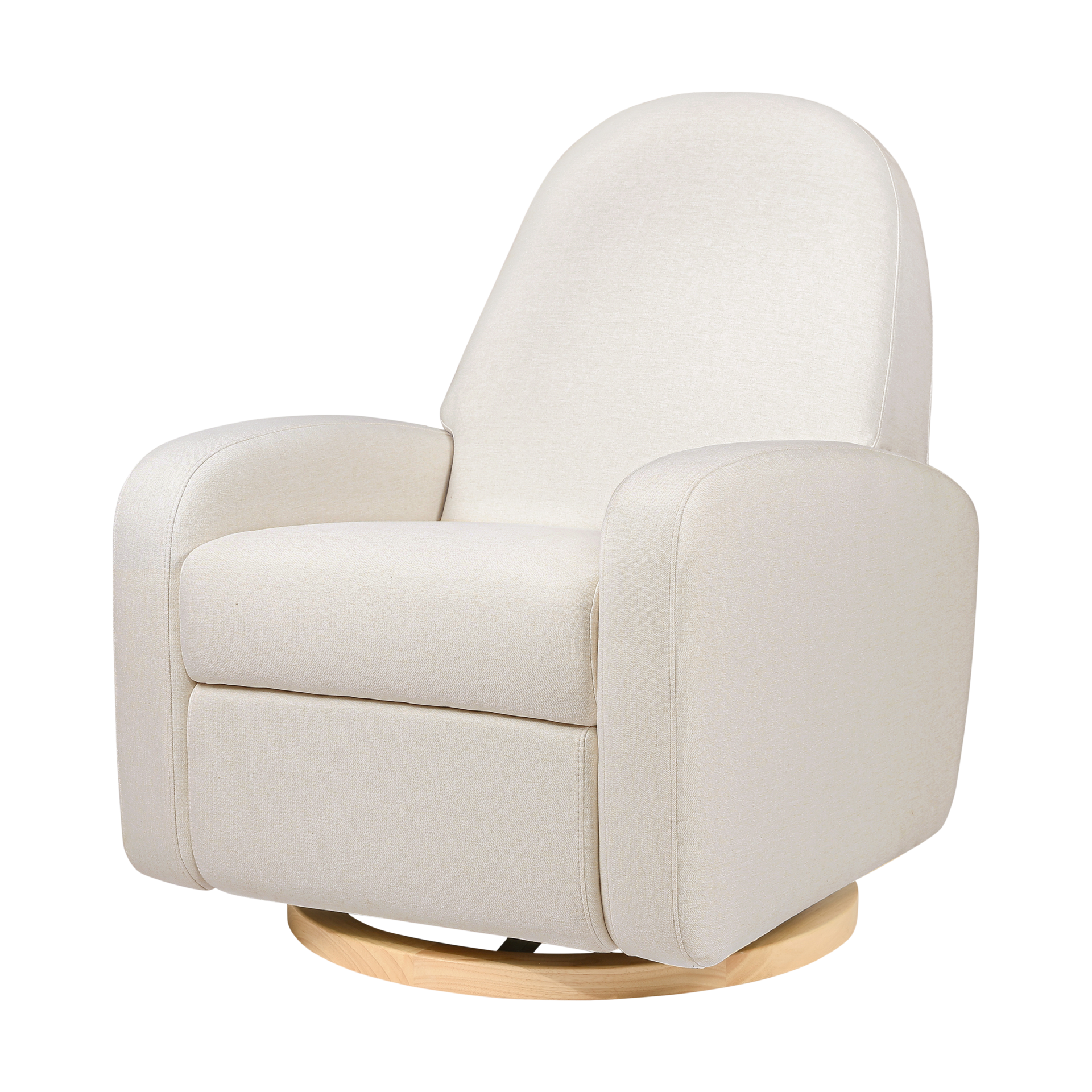 babyletto Nami Glider Recliner Performance Cream EcoWeave With Light