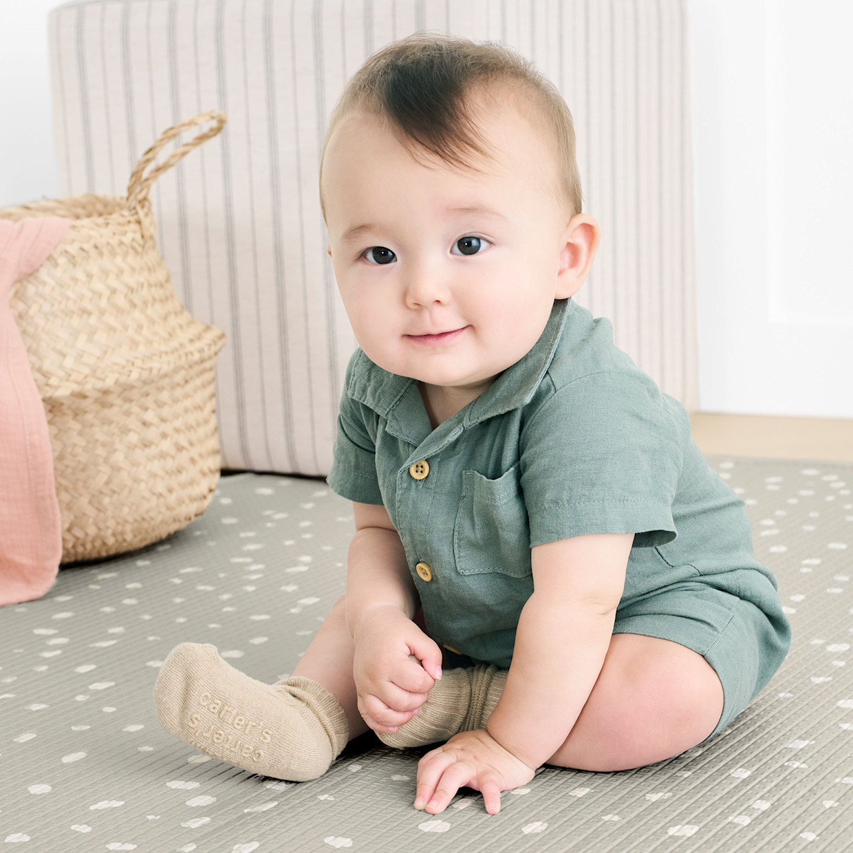 Skip Hop DOUBLEPLAY Reversible Playmat - Boho Beige.