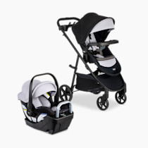 Britax Willow Brook S+ Baby Travel System, Infant Car Seat and Stroller Combo with Alpine Base, ClickTight Technology, SafeWash Insert and Cover, Glacier Onyx