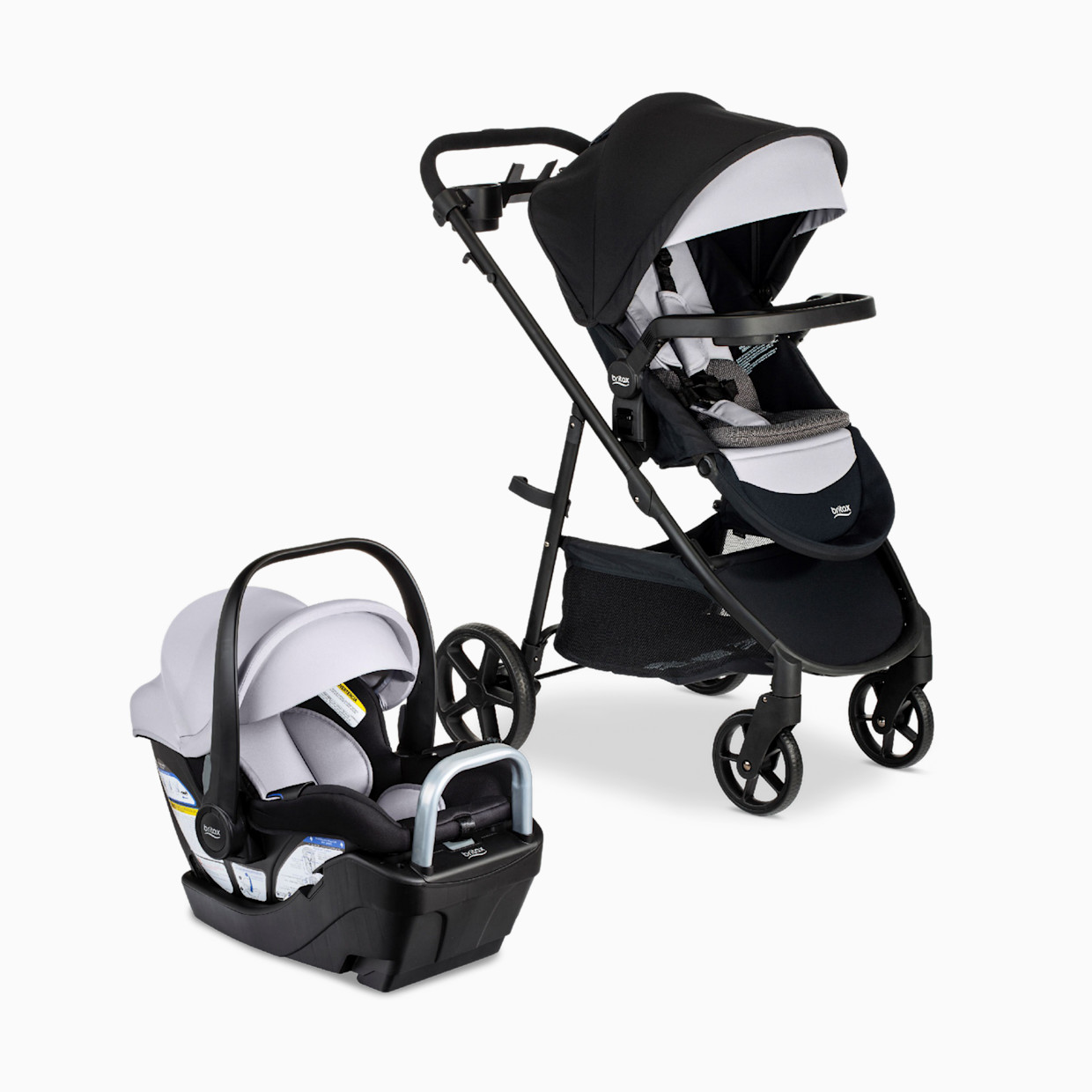 Britax Willow Brook S+ Travel System - Glacier Onyx.