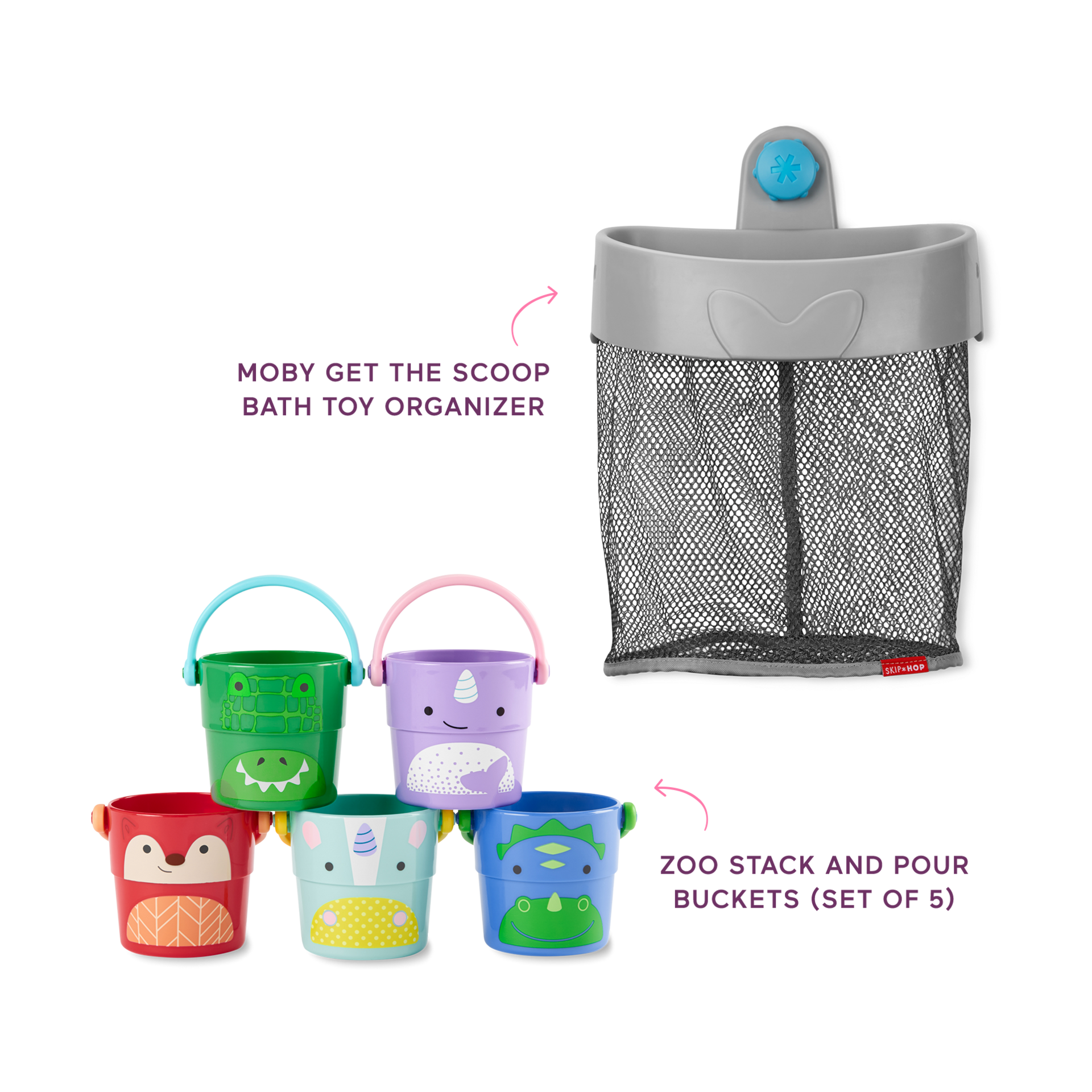 Skip Hop Bath Time Essentials Bundle Ferguson Fox & Zoo Crew