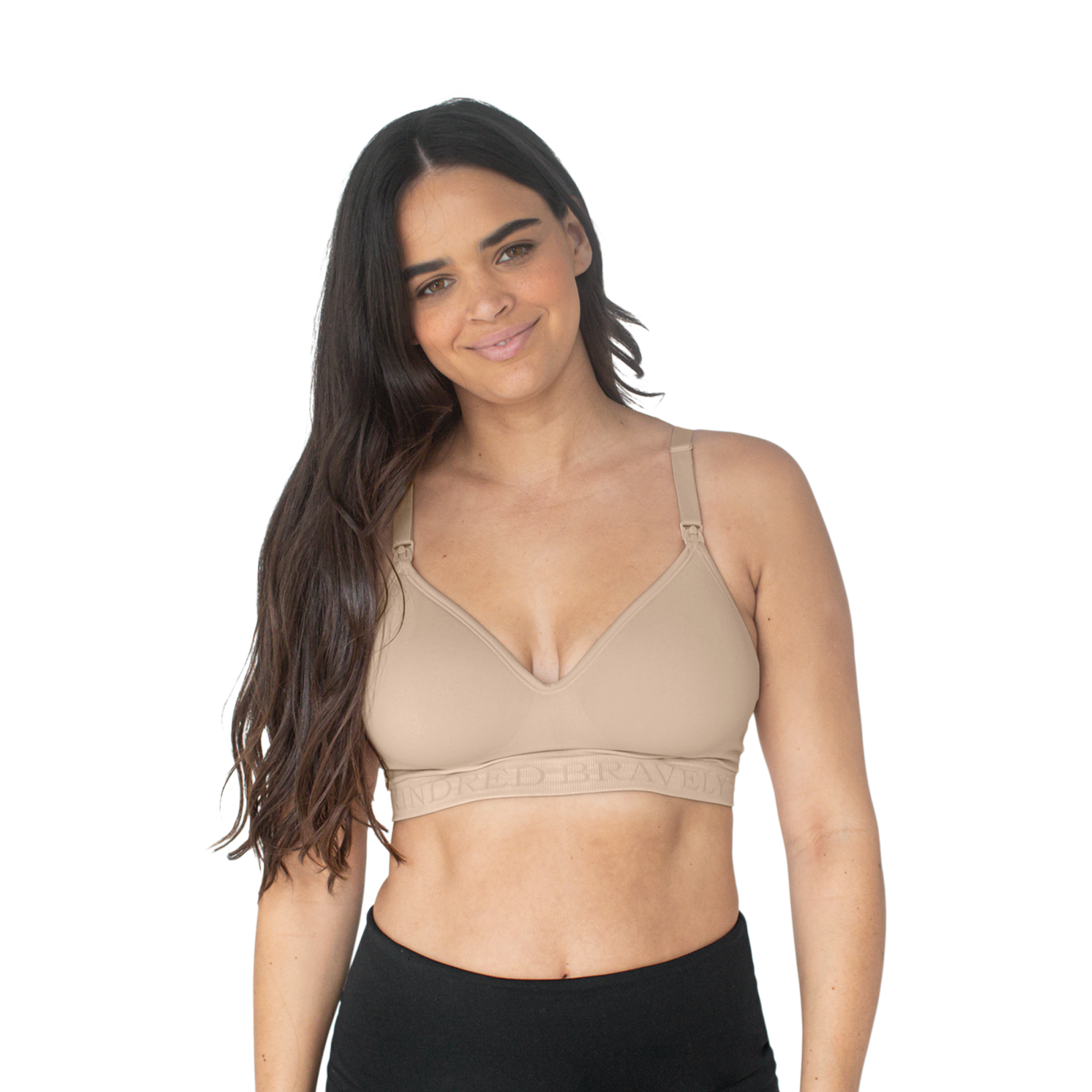 Kindred Bravely Signature Sublime Contour Maternity & Nursing Plunge Bra - Beige, Small - $62.90.