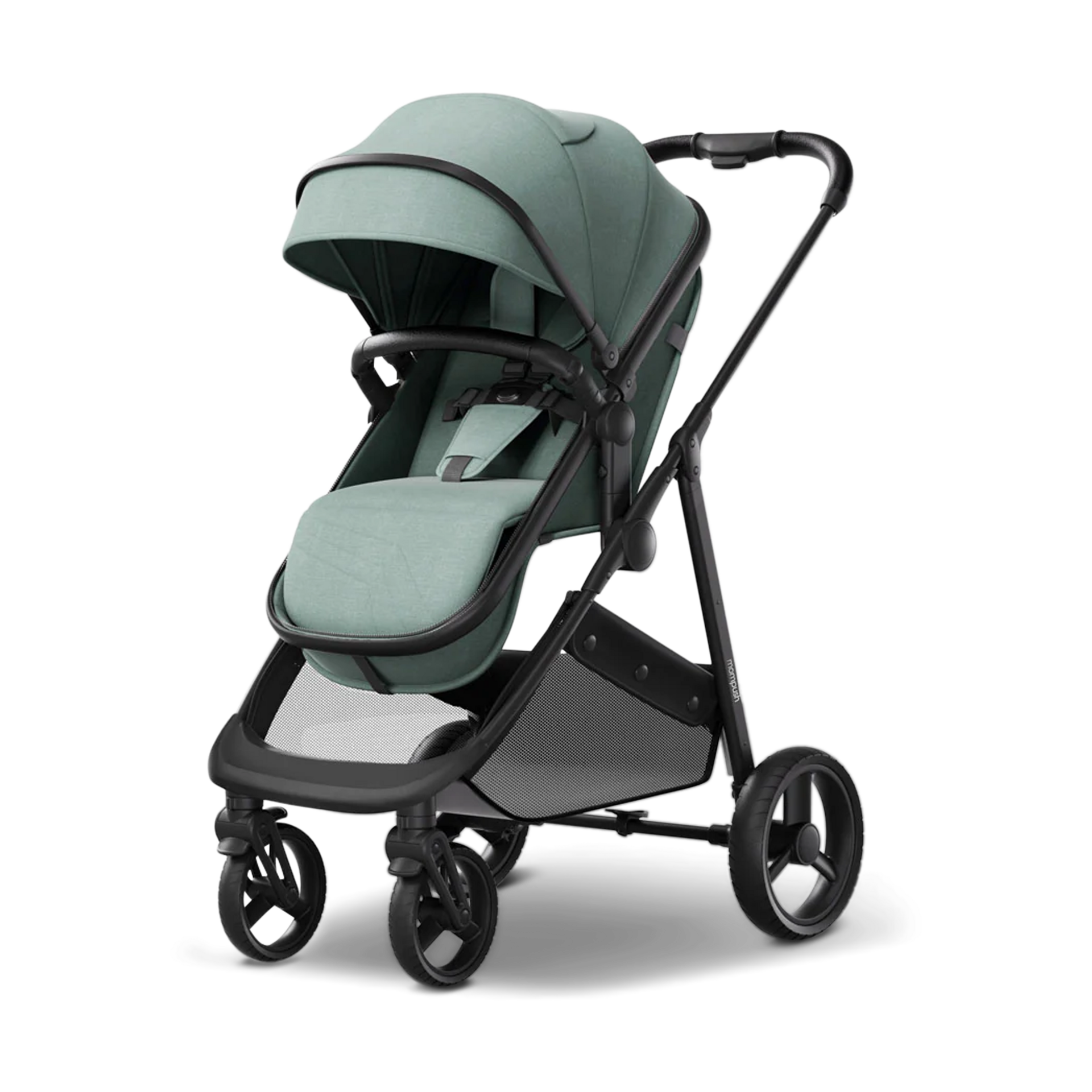 Mompush Wiz 2-in-1 Convertible Baby Stroller with Bassinet Mode, Foldable Infant Stroller with Reversible Seat and Large UPF 50+ Canopy