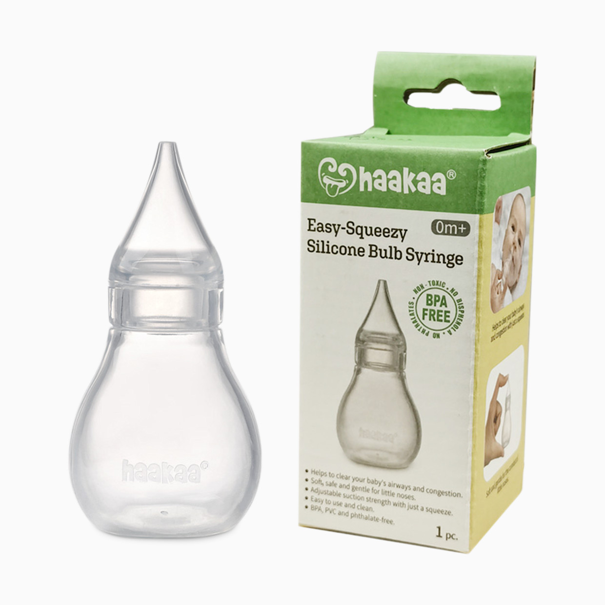 Haakaa Easy-Squeezy Silicone Bulb Syringe.