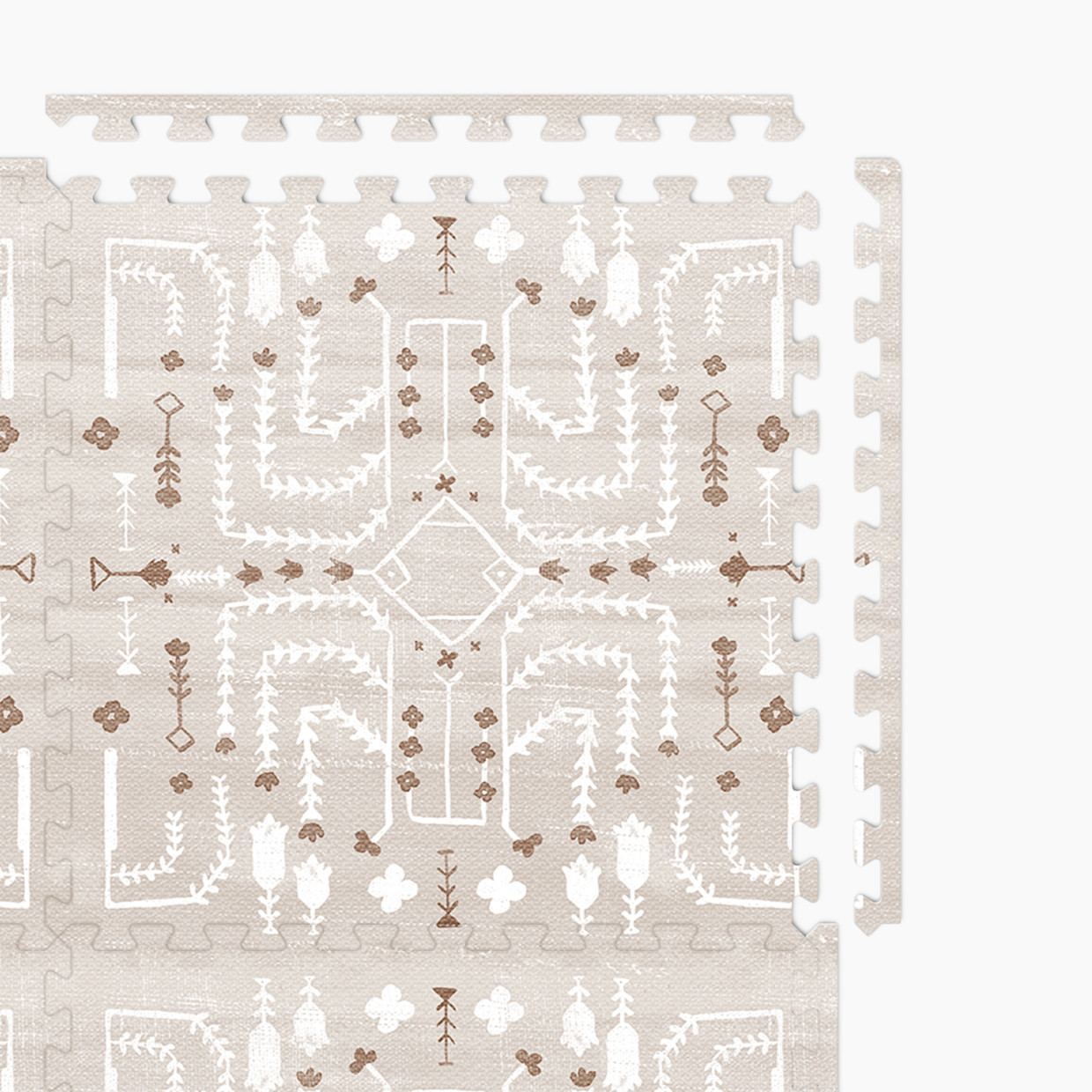 Lalo Play Mat l Persian Collection - Oatmeal Floral Persian.