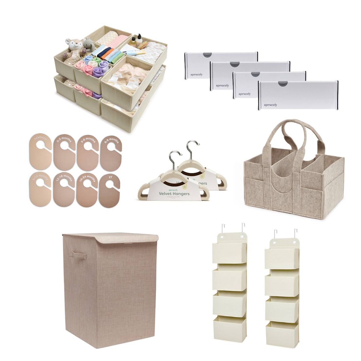 Sprucely Ultimate Nursery Organization Bundle.