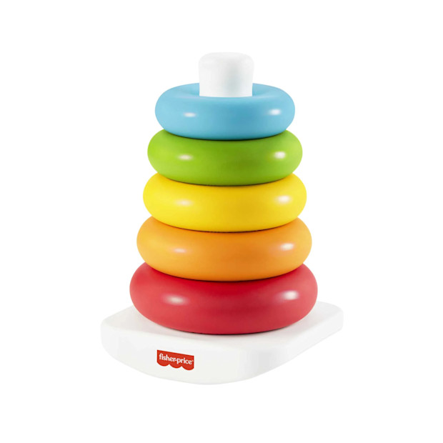 Fisher-Price Rock-a-Stack Ring Stacking Toy.