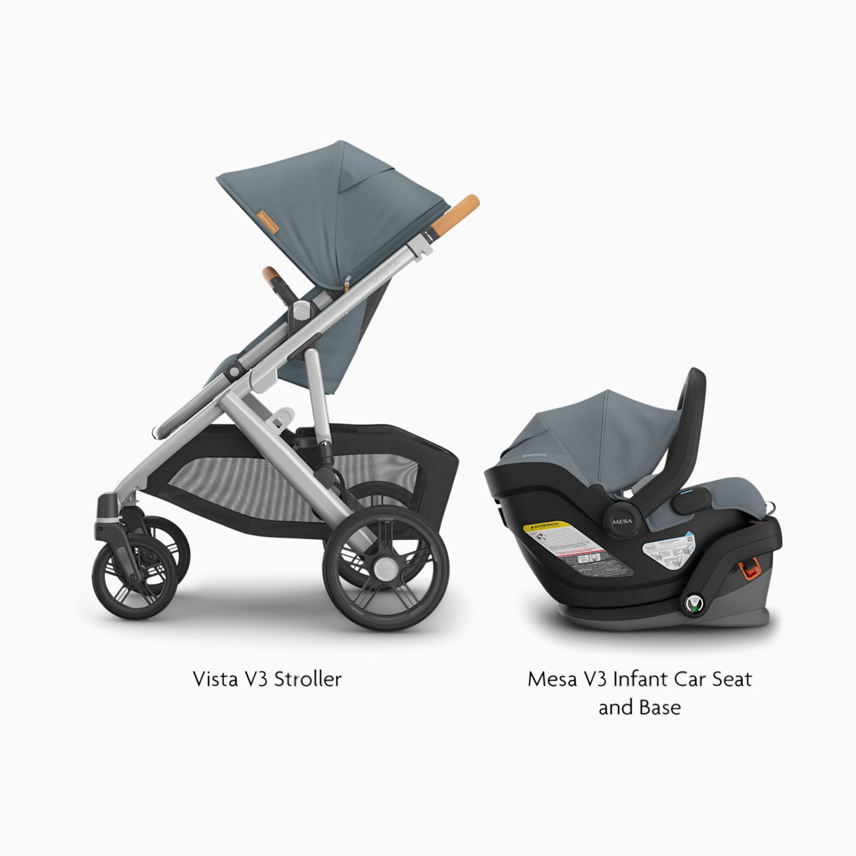 UPPAbaby Vista V3 Stroller & Mesa V3 Infant Car Seat Travel System - Callum.