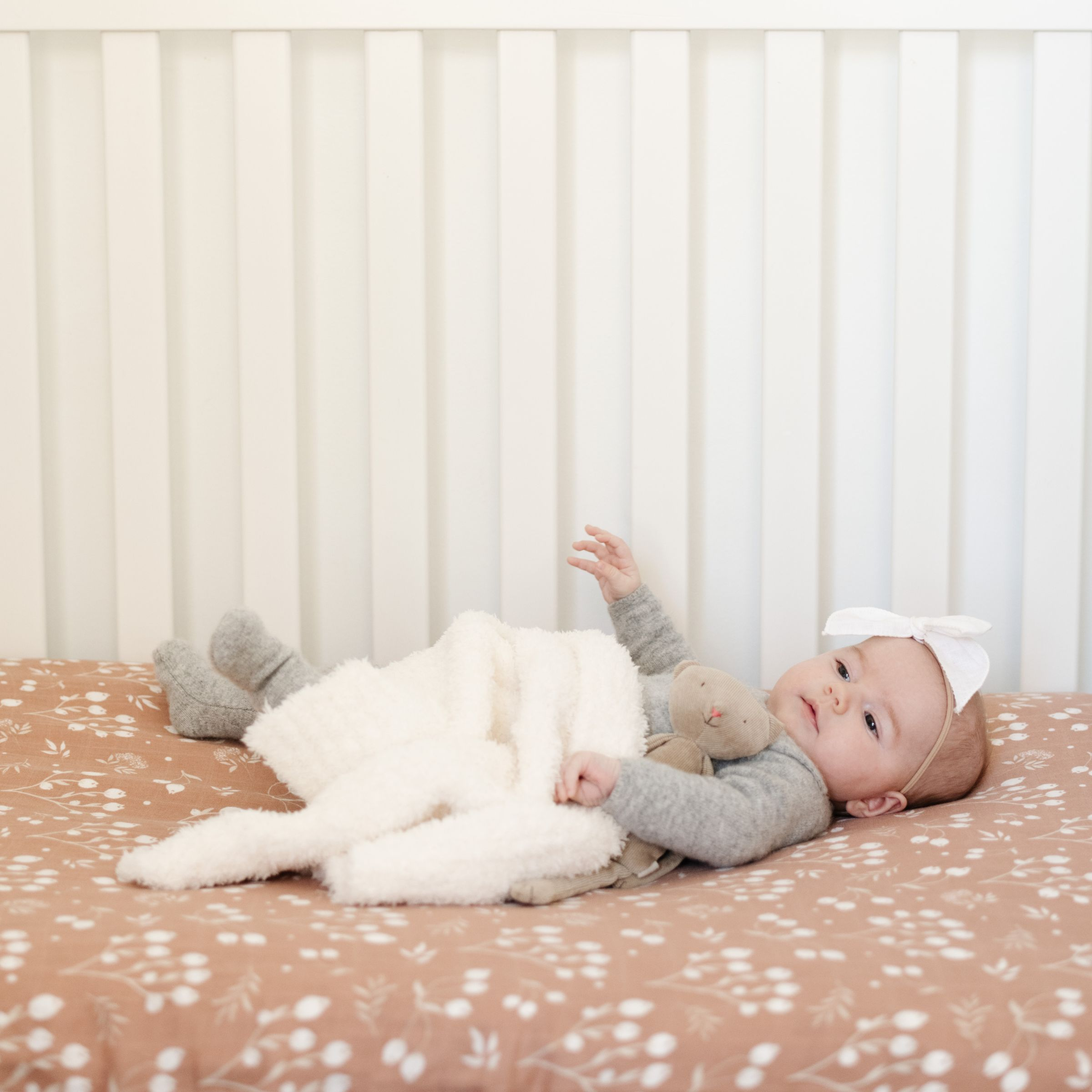Saranoni Bamboni Receiving Blanket Ivory Babylist Shop