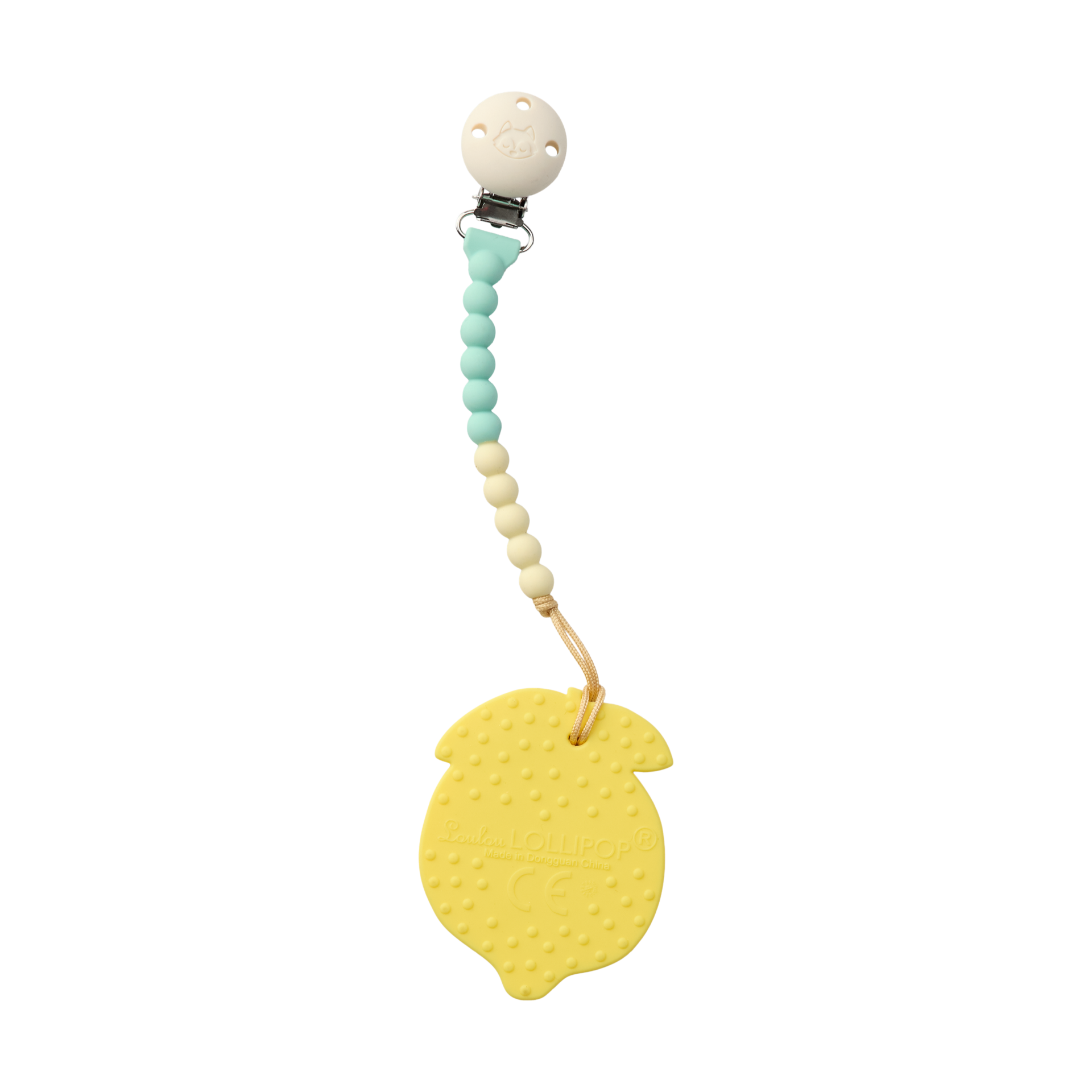 Loulou Lollipop OneC Pacifier Clip Teether Set.
