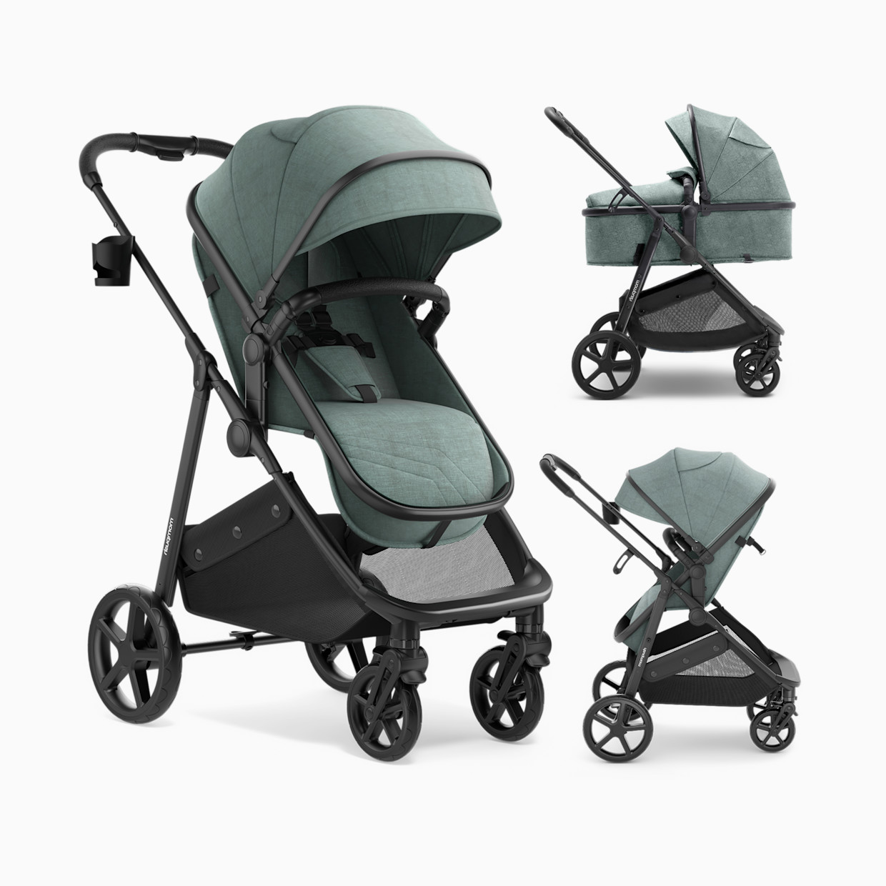 Mompush Wiz Stroller - Sage.