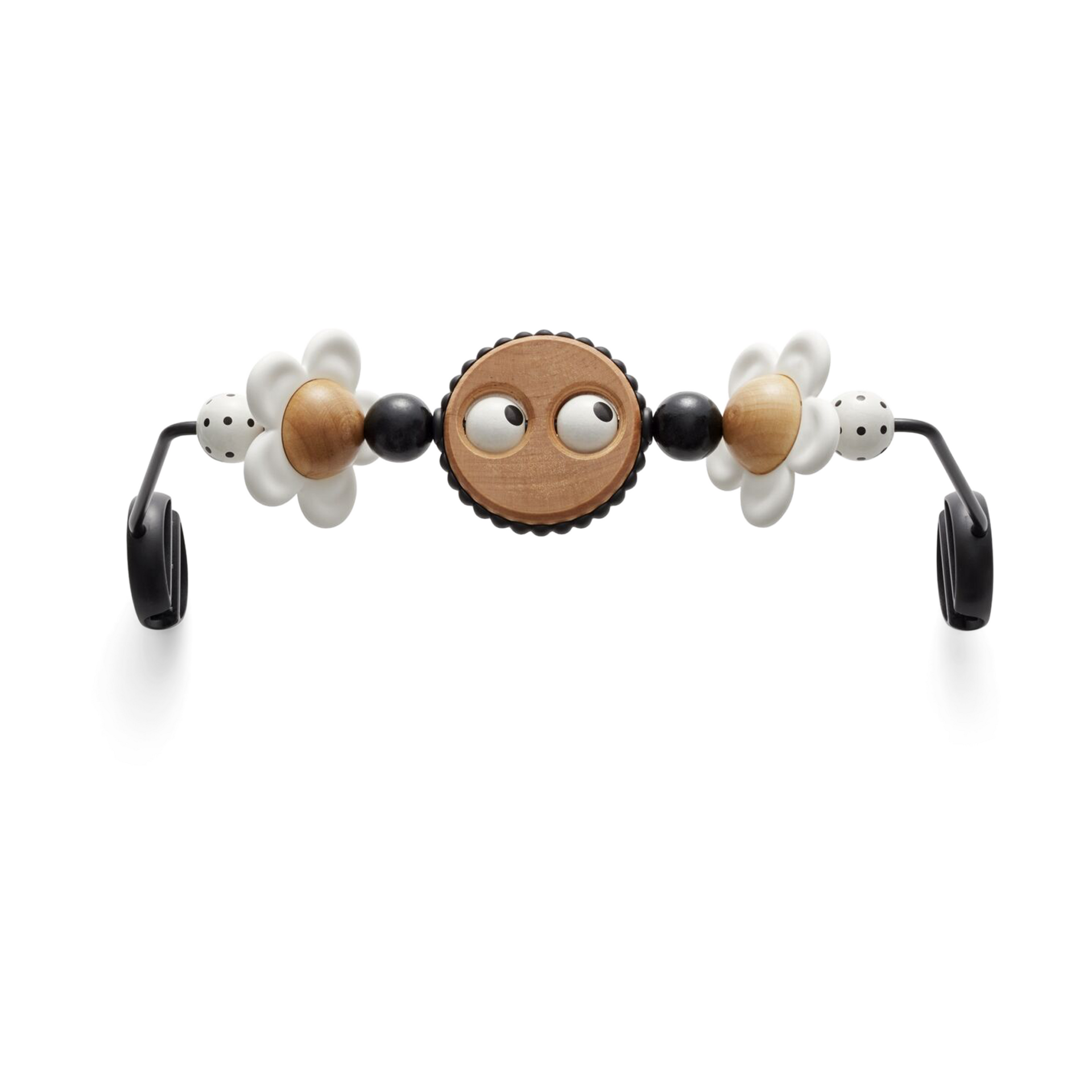 BabyBjörn Bouncer Balance Soft and Toy Bar Bundle - Blue/Bw Googly Eyes.