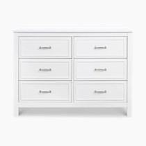 DaVinci Charlie 6-Drawer Double Dresser in White