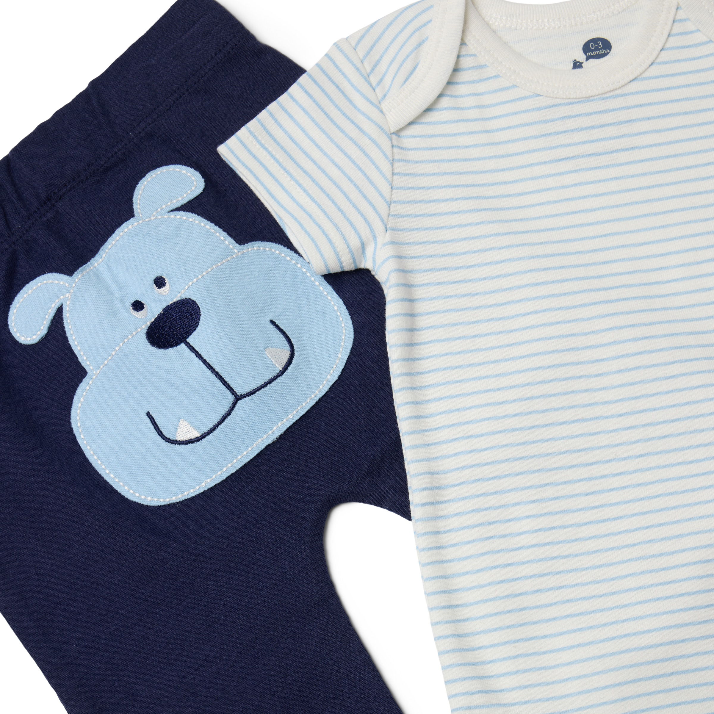 Small Story 3 Piece Hoodie Set - Dog Gone Cute, 0-3 M.