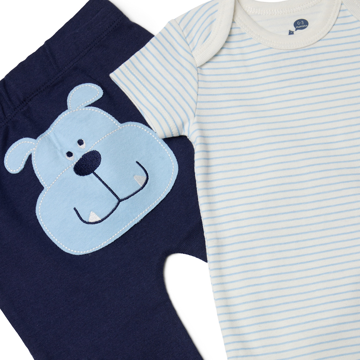 Small Story 3 Piece Hoodie Set - Dog Gone Cute, 3-6 M.