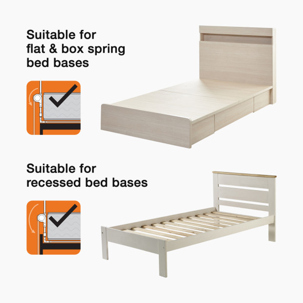 Dreambaby Savoy Fold Down Bed Rail for Boxspring Beds - White.