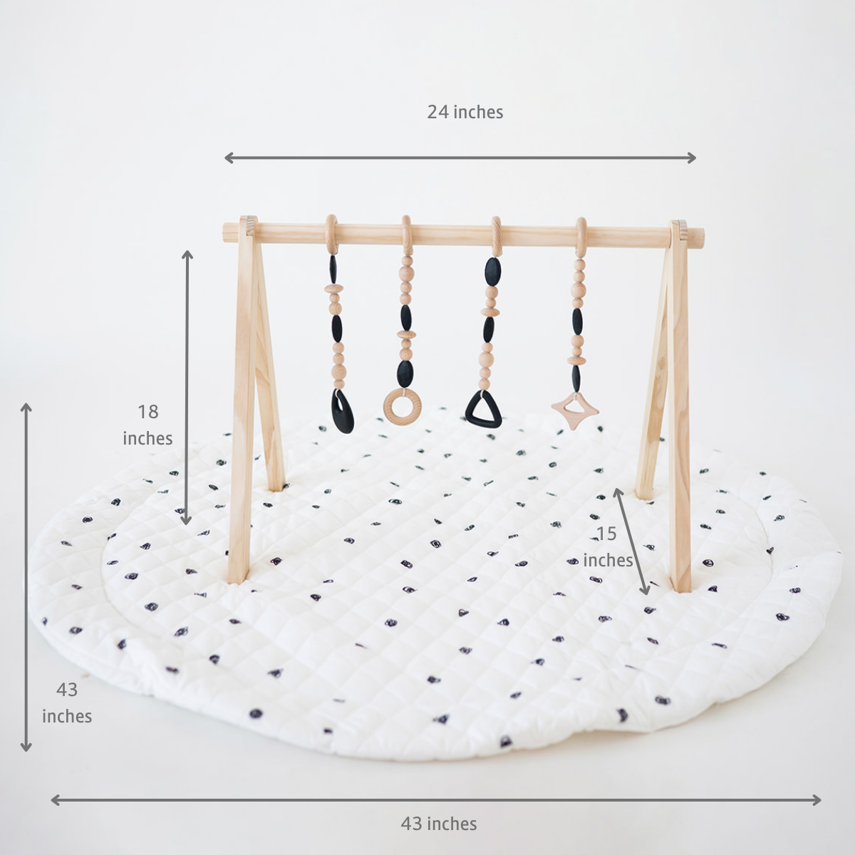 Poppyseed Play Play Gym Set - Black & White.