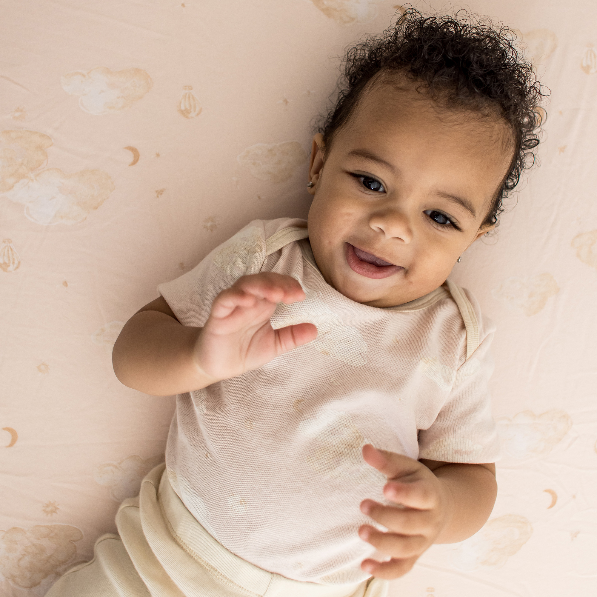 Burt's Bees Baby Organic Short Sleeve Bodysuit & Pant Set (3 Pack) - Pink Ranunculus, 3-6 M.