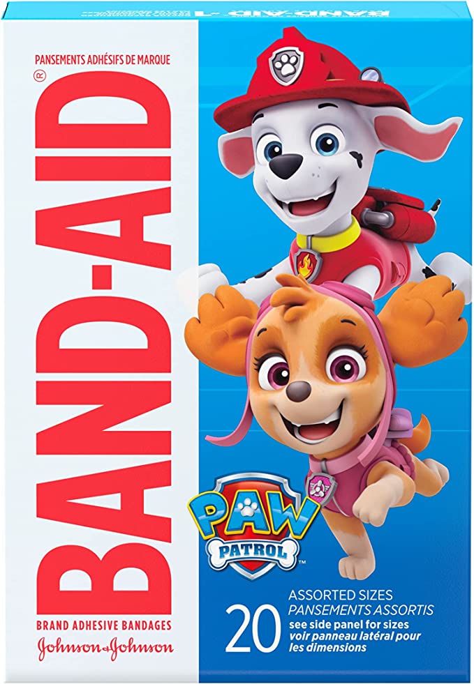 Band-Aid PAW Patrol Individually Wrapped Adhesive Bandages.