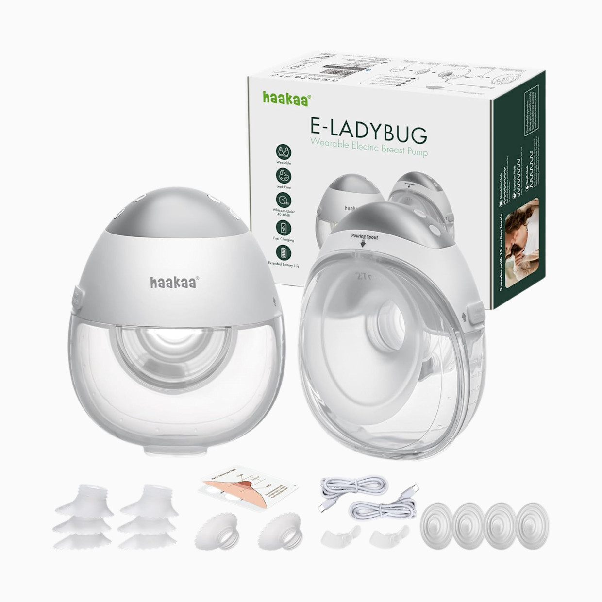 Haakaa E-Ladybug Wearable Electric Breast Pump.