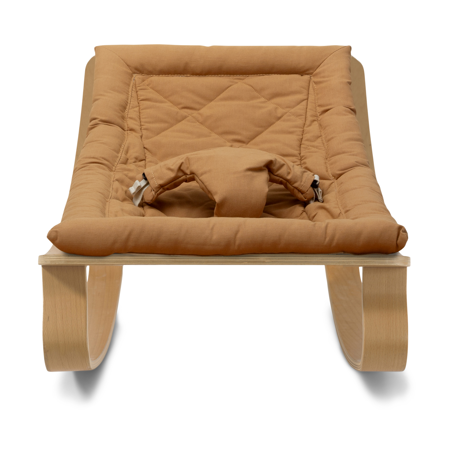 Charlie Crane LEVO Baby Rocker - Camel, Beech.