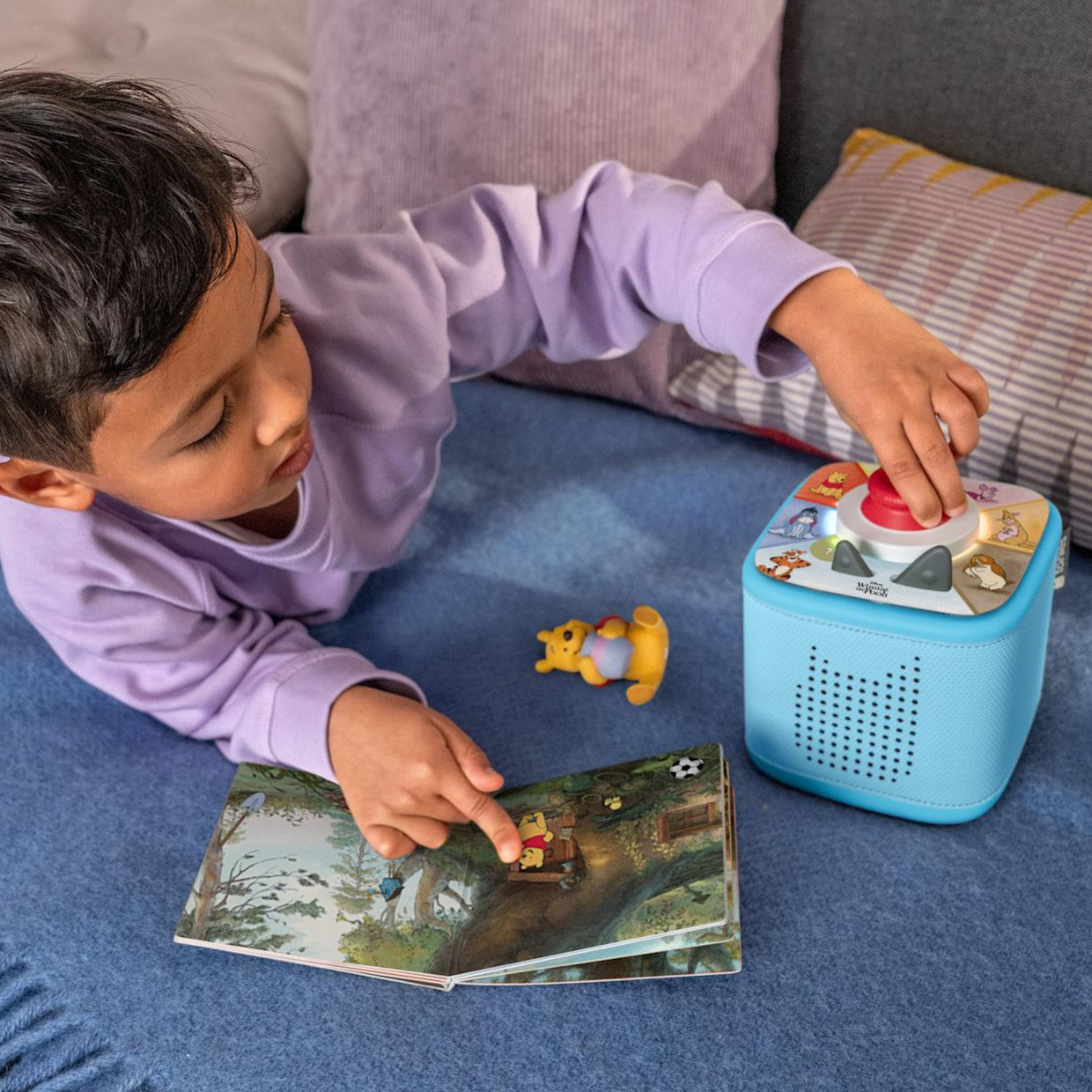 tonies Disney Winnie the Pooh Toniebox 2 Play Set - Sky Blue.