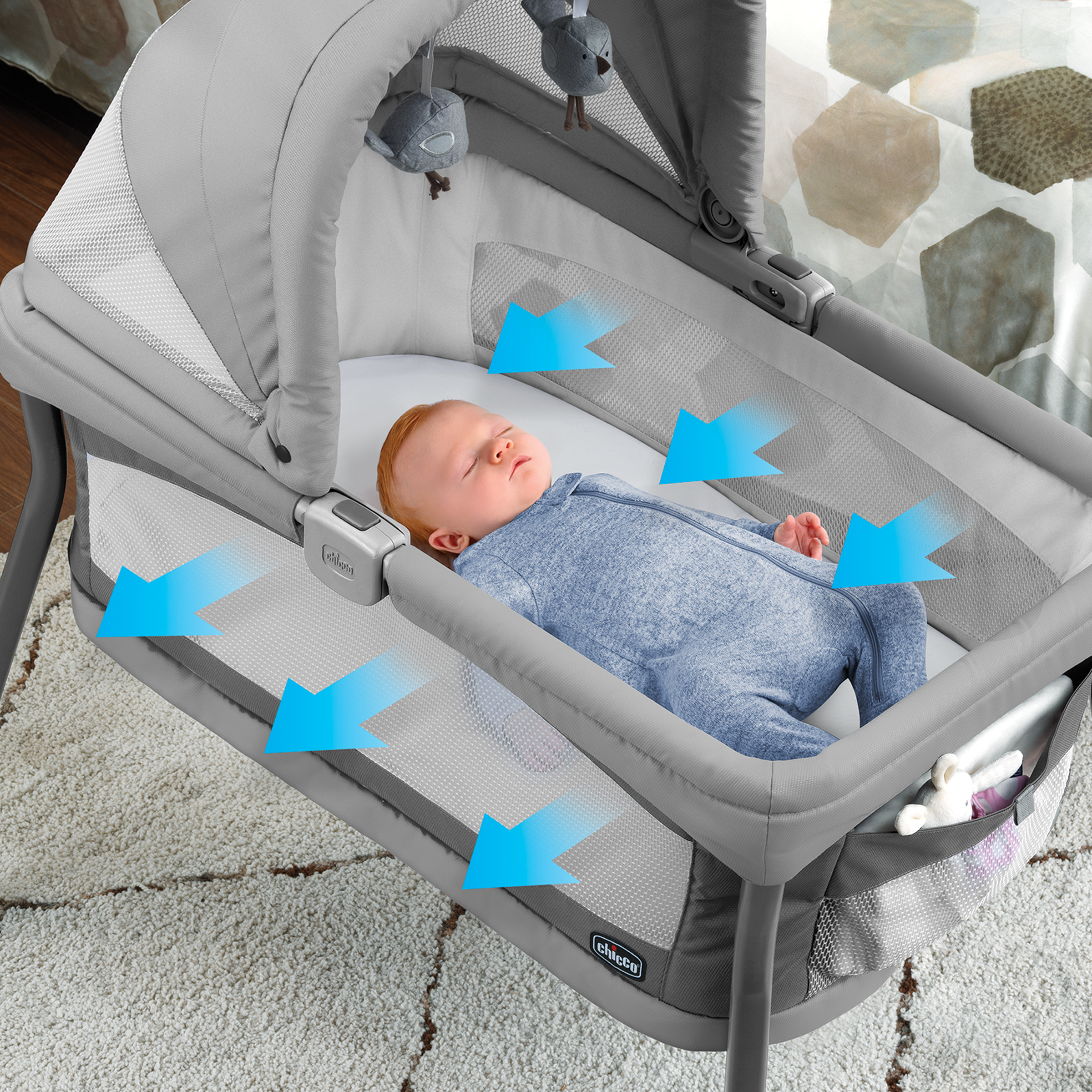 chicco lullago portable bassinet safety