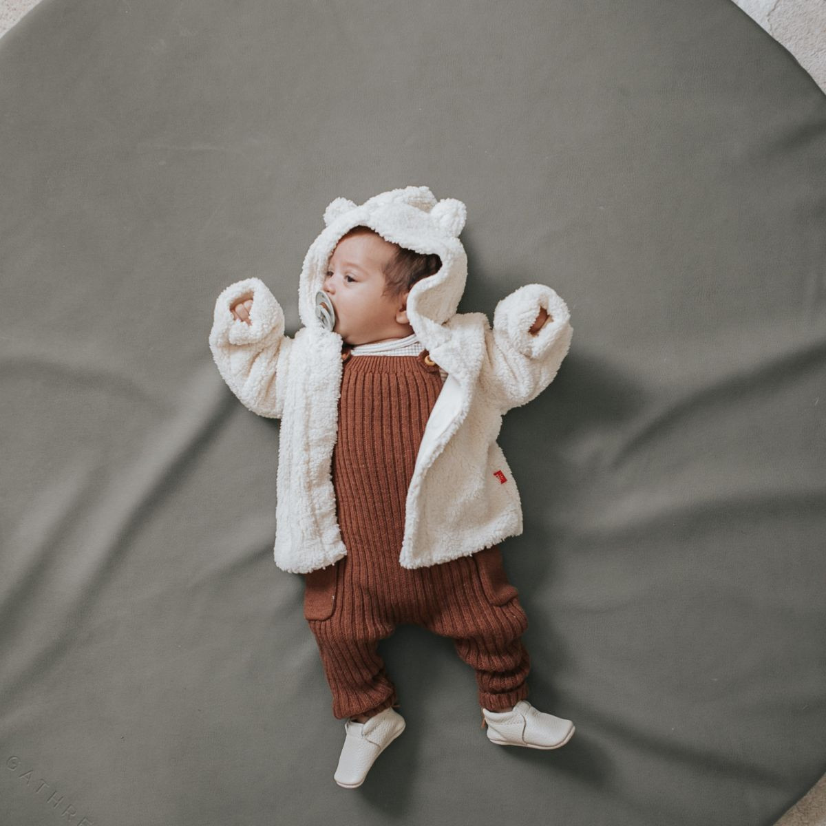 Magnetic Me Fleece Jacket - Sage, 0-6 M.