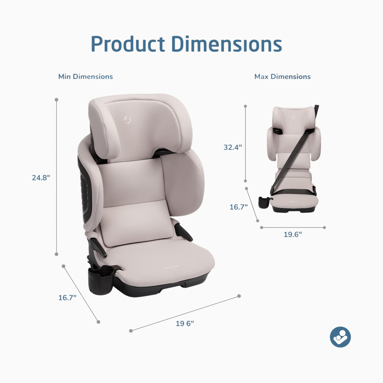 Maxi-Cosi Tanza Folding Booster - Tan.