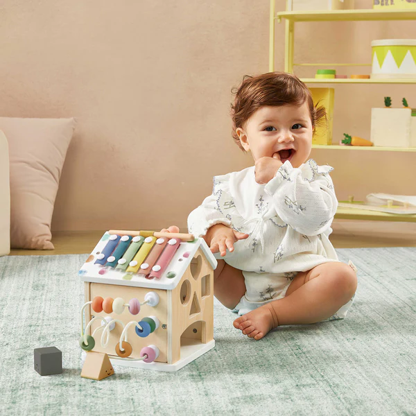 Tiny Land Cottage Activity Cube - Morandi.