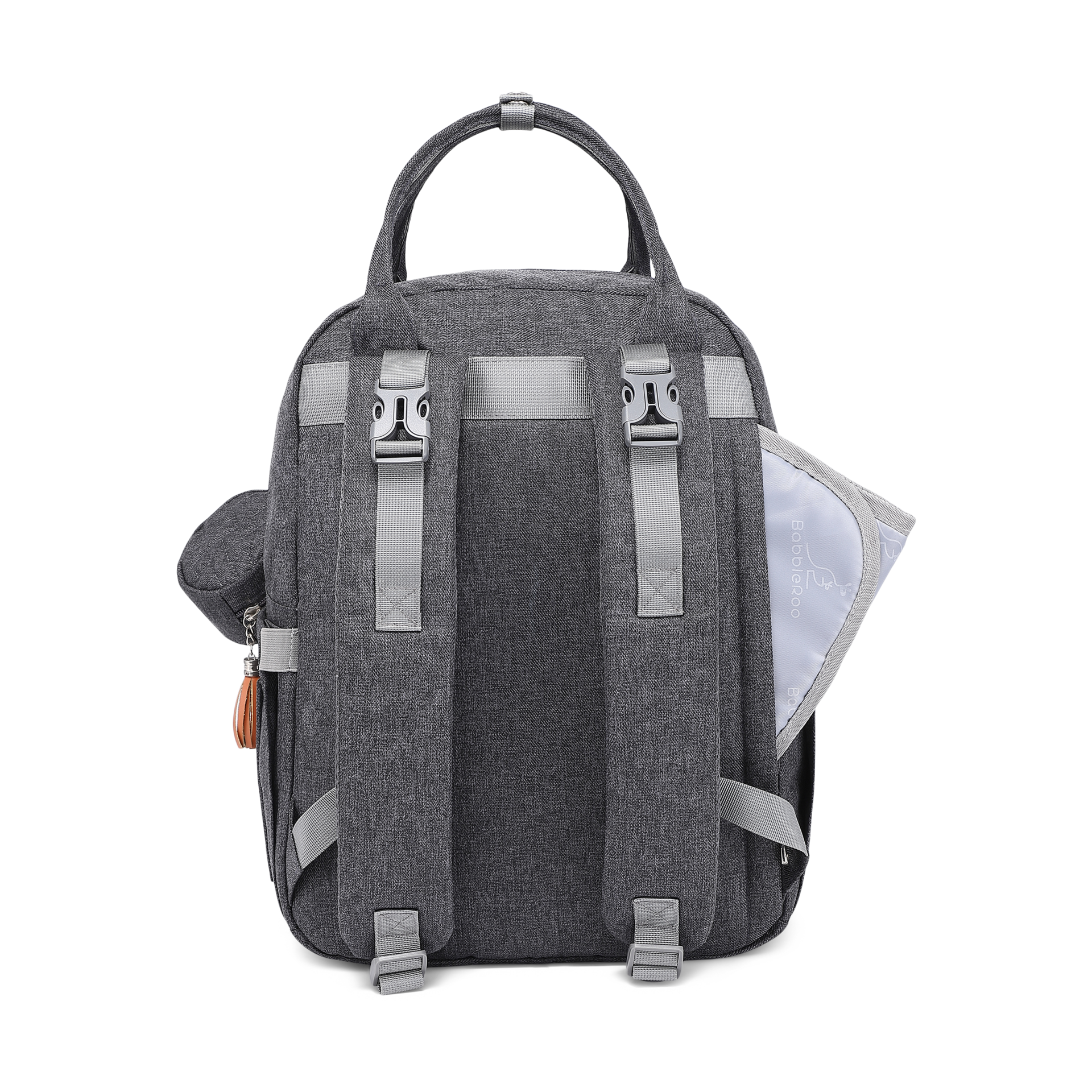 Babbleroo Original Diaper Bag Backpack - Dark Grey | Babylist Shop